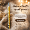 Balpen in bambou met gepersonaliseerde tekst.